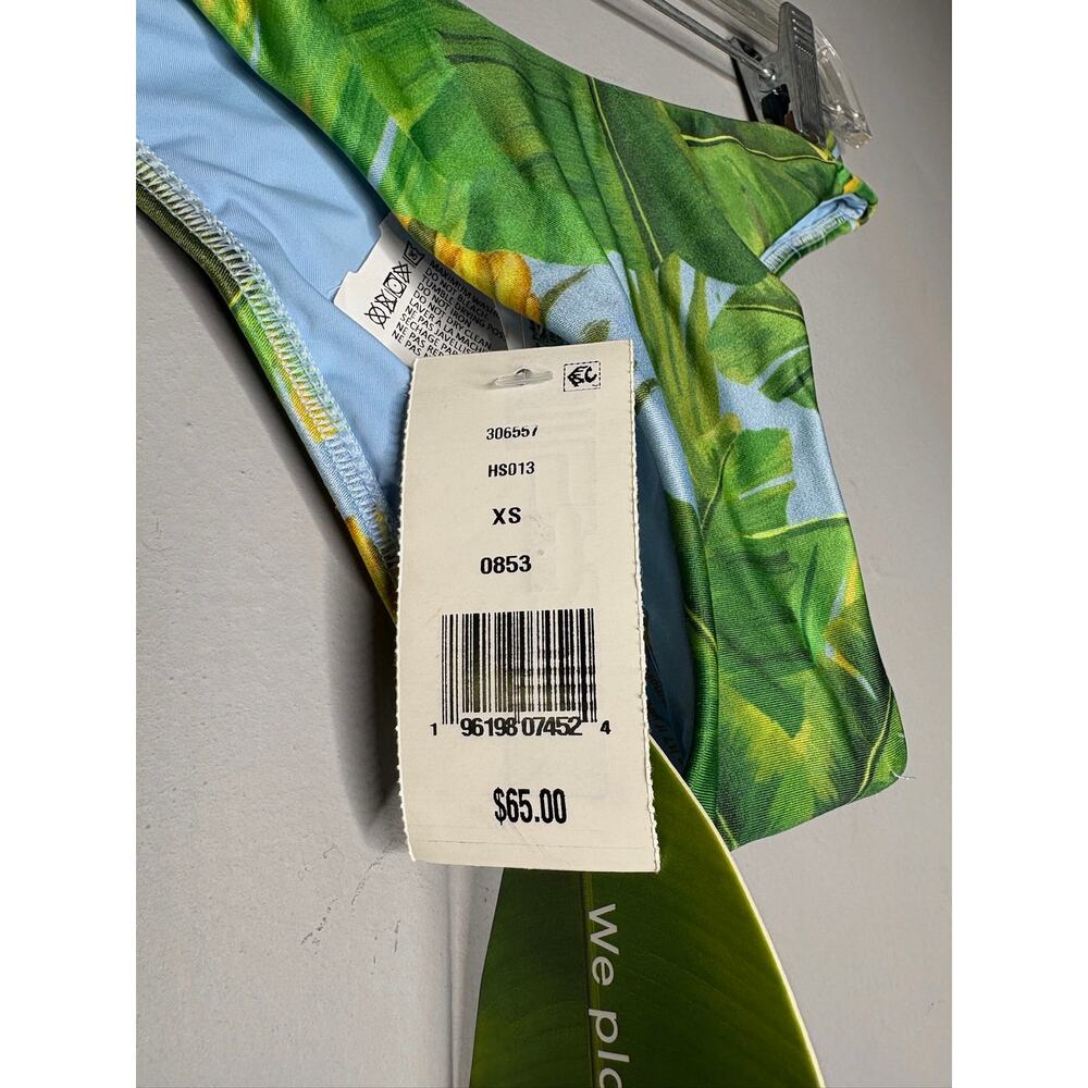 Brand New Farm Rio Women's Size XS Fresh Bananas Green Bikini Bottom Swimwear - Picture 3 of 5